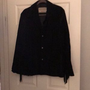 Woman’s western fringe suede jacket